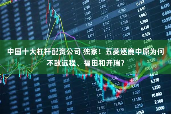 中国十大杠杆配资公司 独家！五菱逐鹿中原为何不敌远程、福田和开瑞？