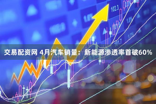 交易配资网 4月汽车销量：新能源渗透率首破60%